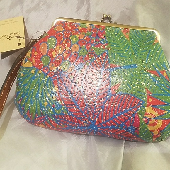 Savena framed clutch p24101 veg tan NWT - Picture 2 of 4